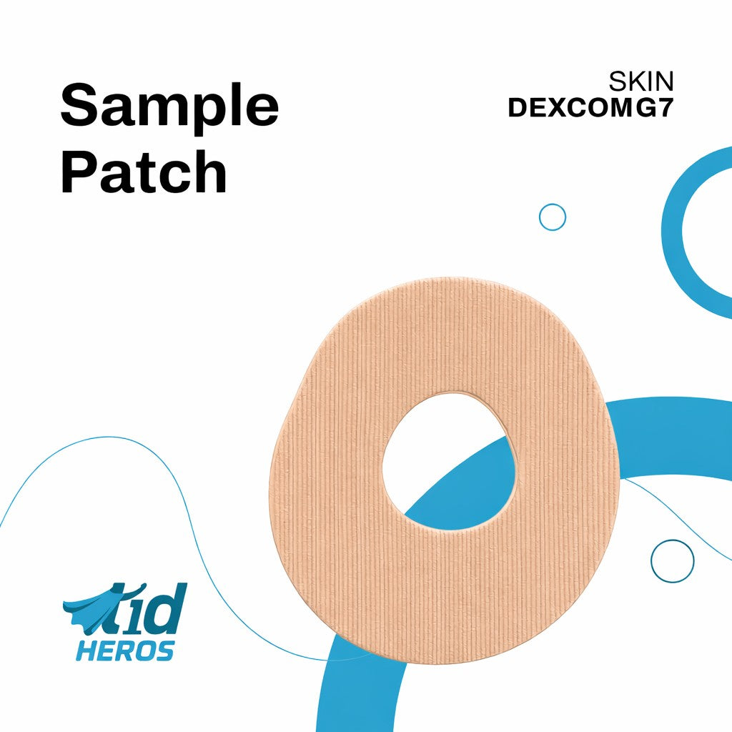 Skin patch with 'Kid Heroes' branding on a white background