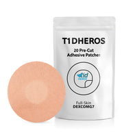 T1DHeros Skin-Tone Full-Coverage Adhesive Patch for Dexcom G7 & Stelo – Waterproof Protective Cover